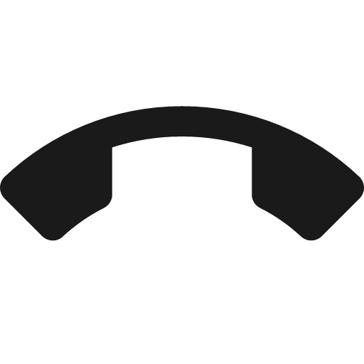 Phone hangup icon, solid style, from Material Design Icons
