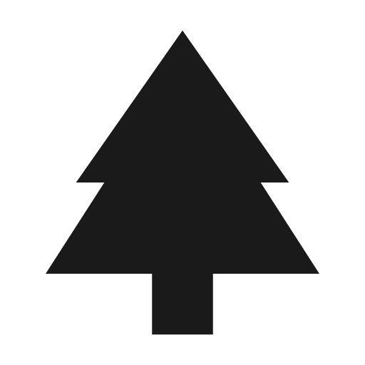 Pine tree variant icon, solid style, from Material Design Icons