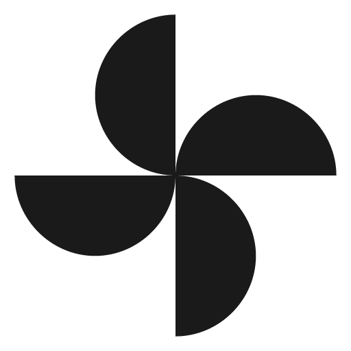 Pinwheel icon, solid style, from Material Design Icons