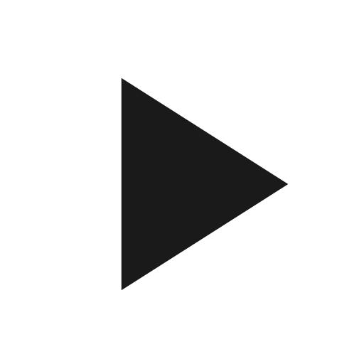 Play icon, solid style, from Material Design Icons