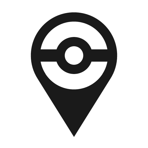 Pokemon go icon, solid style, from Material Design Icons