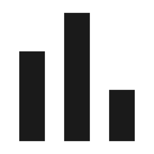 Poll icon, solid style, from Material Design Icons