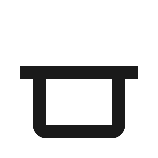 Pot outline icon, outline style, from Material Design Icons
