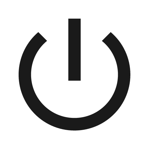 Power standby icon, solid style, from Material Design Icons