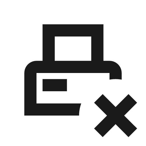 Printer pos remove outline icon, outline style, from Material Design Icons