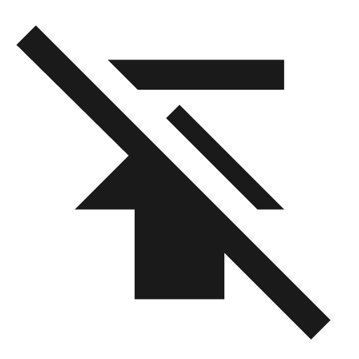 Publish off icon, solid style, from Material Design Icons