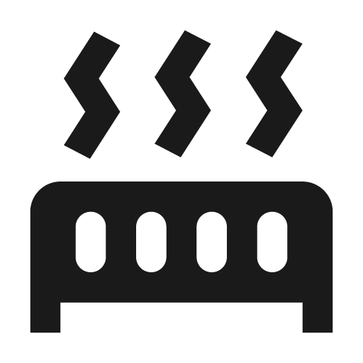 Radiator icon, solid style, from Material Design Icons