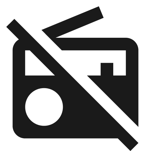 Radio off icon, solid style, from Material Design Icons
