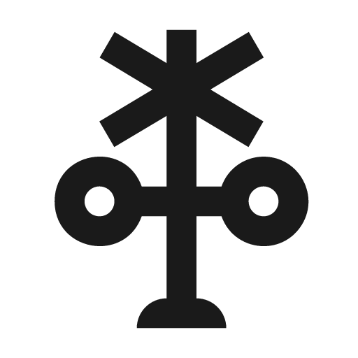 Railroad light icon, light style, from Material Design Icons