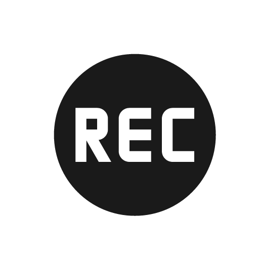 Record rec icon, solid style, from Material Design Icons