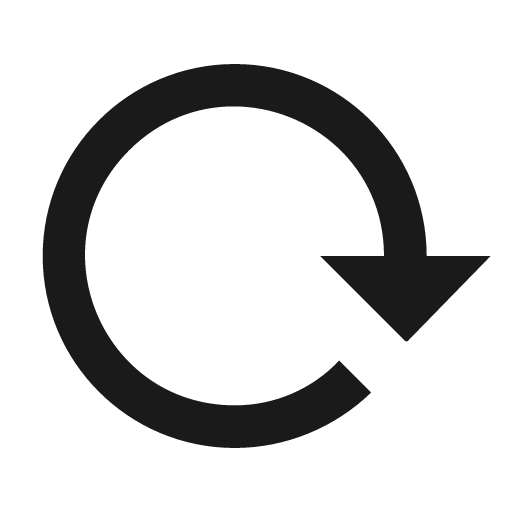 Reload icon, solid style, from Material Design Icons