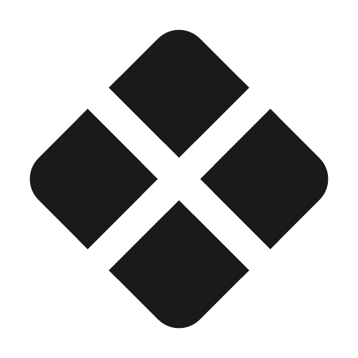 Rhombus split icon, solid style, from Material Design Icons