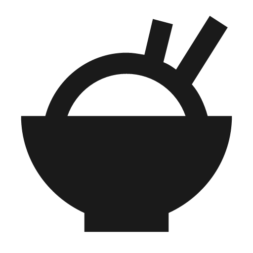 Rice icon, solid style, from Material Design Icons