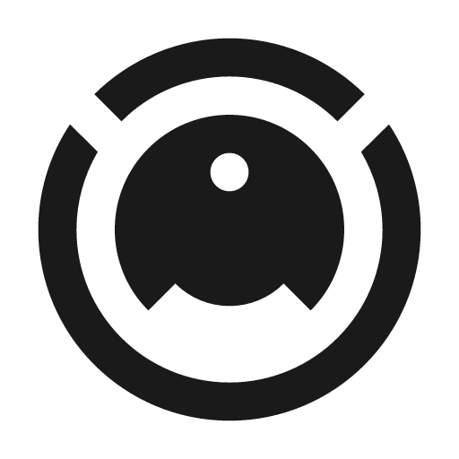 Robot vacuum icon, solid style, from Material Design Icons