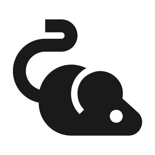 Rodent icon, solid style, from Material Design Icons