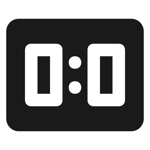 Scoreboard icon, solid style, from Material Design Icons