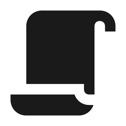 Script icon, solid style, from Material Design Icons