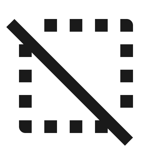 Select off icon, solid style, from Material Design Icons