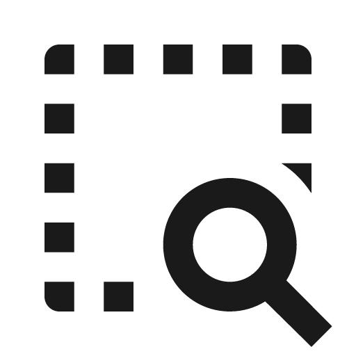 Select search icon, solid style, from Material Design Icons