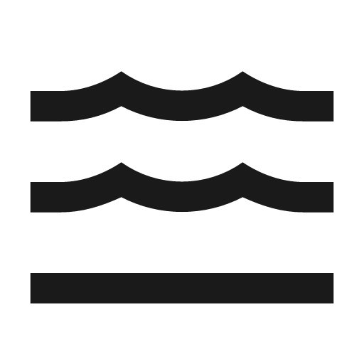 Shore icon, solid style, from Material Design Icons