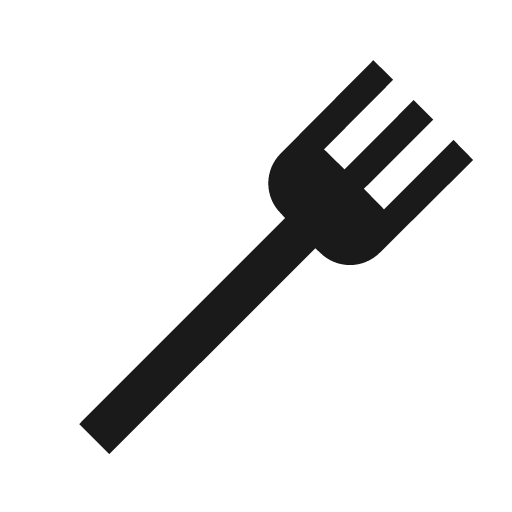 Silverware fork icon, solid style, from Material Design Icons