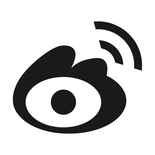 Sina weibo icon, solid style, from Material Design Icons