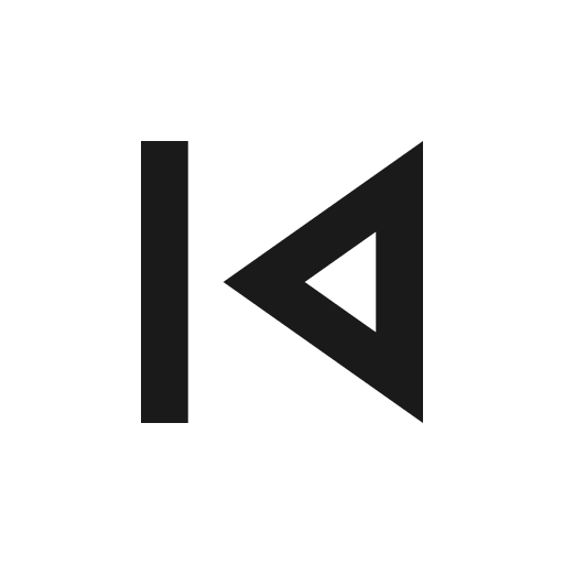 Skip previous outline icon, outline style, from Material Design Icons