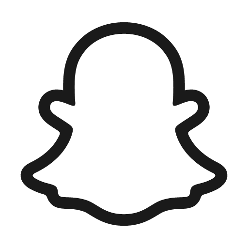 Snapchat icon, solid style, from Material Design Icons