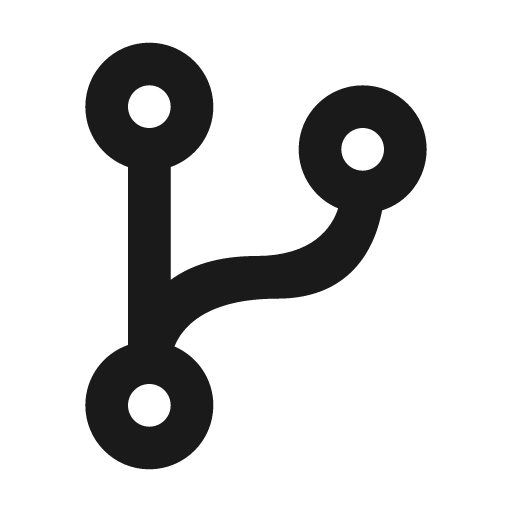 Source branch icon, solid style, from Material Design Icons