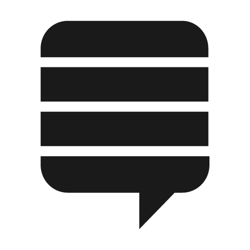 Stack exchange icon, solid style, from Material Design Icons