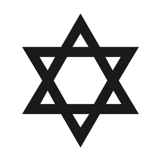 Star david icon, solid style, from Material Design Icons