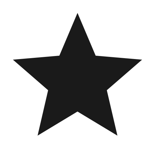 Star icon, solid style, from Material Design Icons