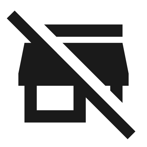 Store off icon, solid style, from Material Design Icons