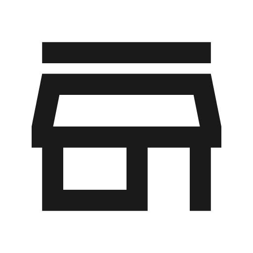 Store outline icon, outline style, from Material Design Icons
