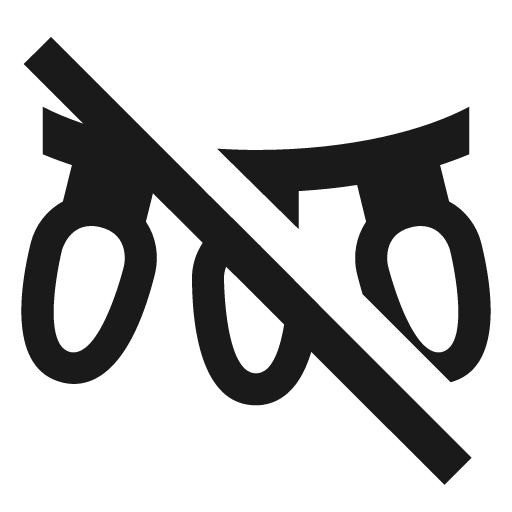 String lights off icon, solid style, from Material Design Icons