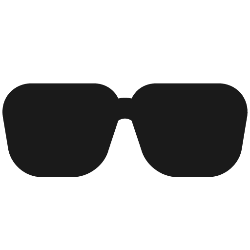 Sunglasses icon, solid style, from Material Design Icons
