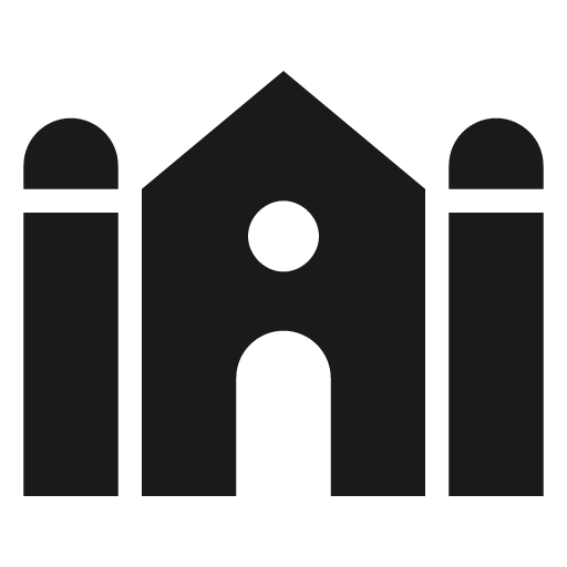 Synagogue icon, solid style, from Material Design Icons
