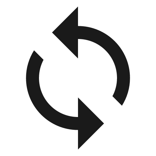 Sync icon, solid style, from Material Design Icons