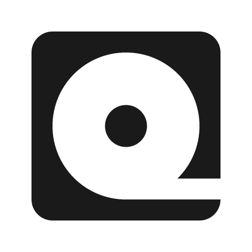 Tape drive icon, solid style, from Material Design Icons