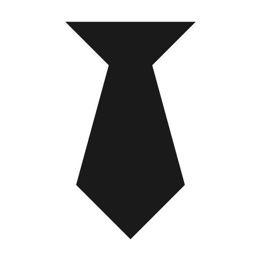 Tie icon, solid style, from Material Design Icons