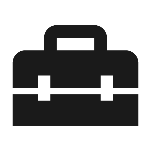 Toolbox icon, solid style, from Material Design Icons
