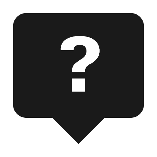 Tooltip question icon, solid style, from Material Design Icons