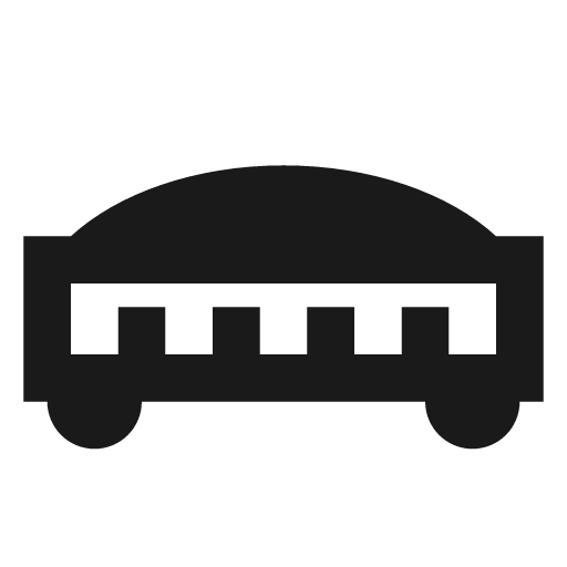 Train car gondola full icon, solid style, from Material Design Icons