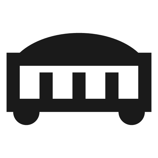 Train car hopper full icon, solid style, from Material Design Icons