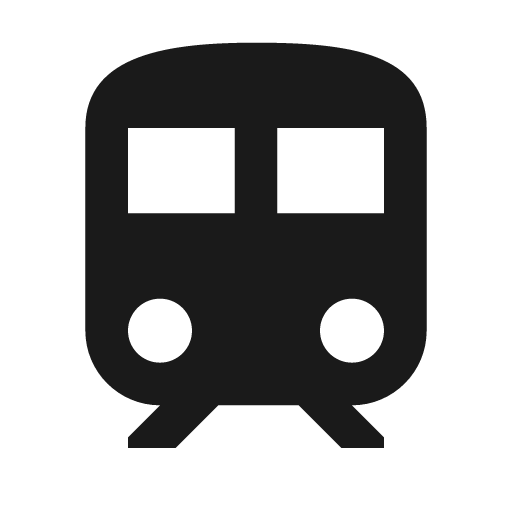 Train icon, solid style, from Material Design Icons
