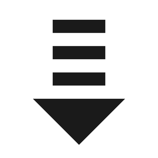 Transfer down icon, solid style, from Material Design Icons