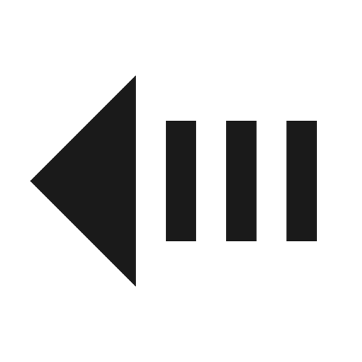 Transfer left icon, solid style, from Material Design Icons