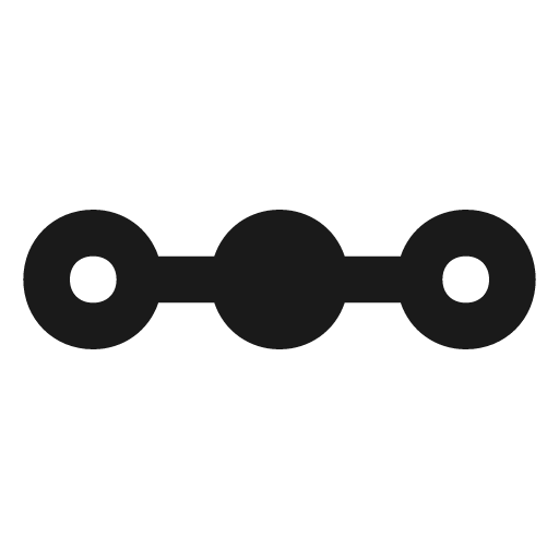 Transit connection horizontal icon, solid style, from Material Design Icons