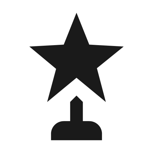 Trophy award icon, solid style, from Material Design Icons