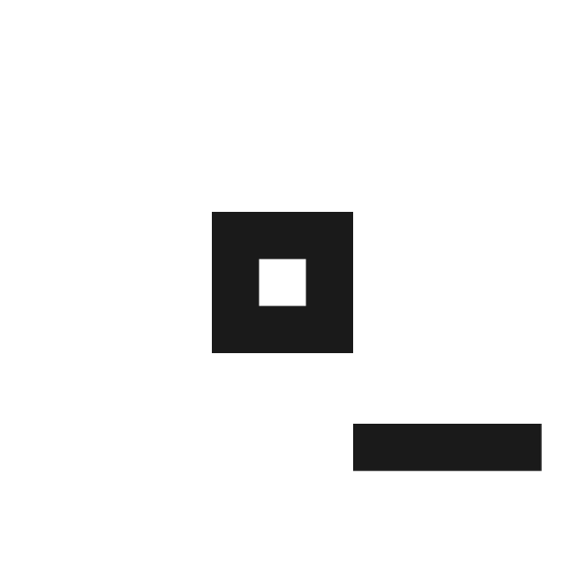 Vector point minus icon, solid style, from Material Design Icons